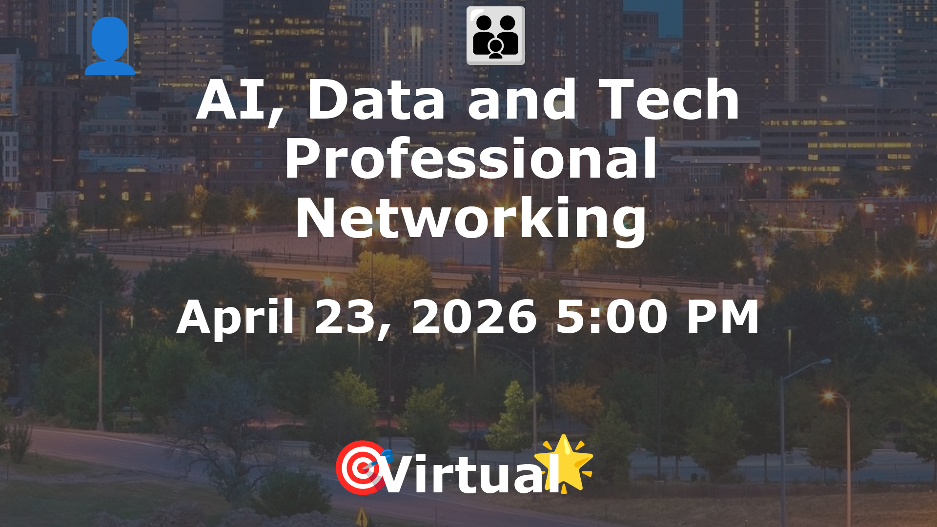 AI, Data and Tech Professional Networking event image